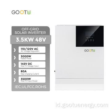 Gootu 5000W Off Inverter Fase Split Grid